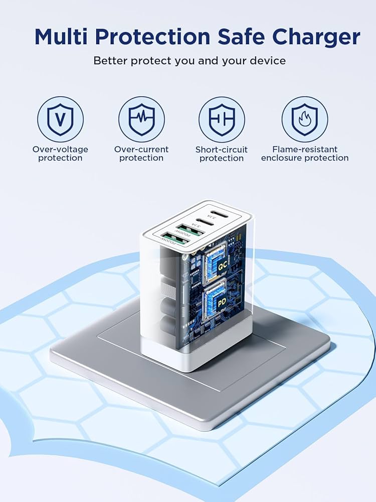 USB C Charger Block, 40W Dual USB C Wall Charger PD+QC USB